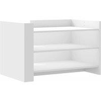 Berkfield Home Coffee Table White 80x50x50 cm Engineered Wood | Size: 80 x 50 x 50 cm