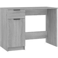 Berkfield Home Desk Grey Sonoma 100x50x75 cm Engineered Wood | Size: 100 x 50 x 75 cm