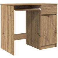 Berkfield Home Desk Artisan Oak 86x49x76 cm Engineered Wood in Brown | Size: 86 x 49 x 76 cm