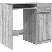Berkfield Home Desk Grey Sonoma 86x49x76 cm Engineered Wood | Size: 86 x 49 x 76 cm