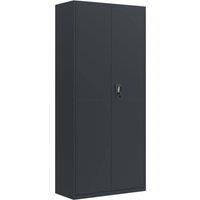 Berkfield Home File Cabinet Anthracite 90x40x200 cm Steel in Dark Grey | Size: 90 x 40 x 200 cm