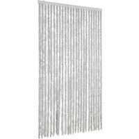 Berkfield Home Fly Curtain Grey 100x220 cm Chenille