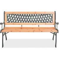 Berkfield Home Garden Bench 122 cm Wood in Brown