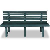 Berkfield Home Garden Bench 145.5 cm Plastic Green