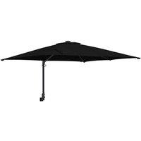 Berkfield Home Garden Parasol Black 248, 5 x 247, 5 x 119 cm Fabric