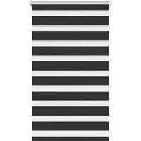 Berkfield Home Zebra Blind 70 x 120 cm Black
