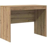 Berkfield Home Writing Desk Artisan oak MDF 100 x 50 x 76 cm Simple in Brown