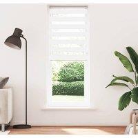 Berkfield Home Zebra Blind White 85x200 cm Fabric Width 80.9 cm Polyester