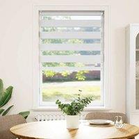 Berkfield Home Zebra Blind White 85x150 cm Fabric Width 80.9 cm Polyester
