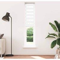 Berkfield Home Zebra Blind White 45x200 cm Fabric Width 40.9 cm Polyester