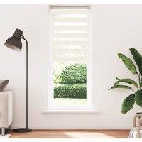 Berkfield Home Zebra Blind Marble Beige 75x200 cm Fabric Width 70.9 cm Polyester
