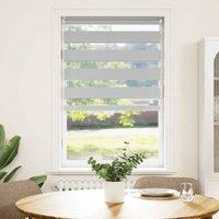 Berkfield Home Zebra Blind Light Grey 70x150 cm Fabric Width 65.9 cm Polyester