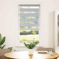 Berkfield Home Zebra Blind Light Grey 60x150 cm Fabric Width 55.9 cm Polyester