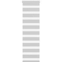 Berkfield Home Zebra Blind Light Grey 40x150 cm Fabric Width 35.9 cm Polyester