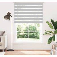 Berkfield Home Zebra Blind Light Grey 165x200 cm Fabric Width 160.9 cm Polyester