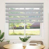Berkfield Home Zebra Blind Light Grey 150x100 cm Fabric Width 145.9 cm Polyester