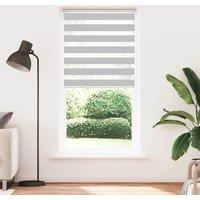 Berkfield Home Zebra Blind Light Grey 105x230 cm Fabric Width 100.9 cm Polyester