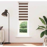Berkfield Home Zebra Blind Brown 60x200 cm Fabric Width 55.9 cm Polyester
