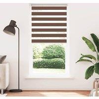 Berkfield Home Zebra Blind Brown 100x200 cm Fabric Width 95.9 cm Polyester