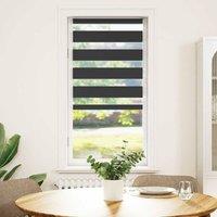 Berkfield Home Zebra Blind Black 55x150 cm Fabric Width 50.9 cm Polyester