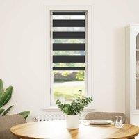 Berkfield Home Zebra Blind Black 50x150 cm Fabric Width 45.9 cm Polyester