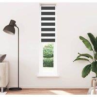 Berkfield Home Zebra Blind Black 40x200 cm Fabric Width 35.9 cm Polyester