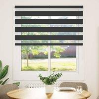 Berkfield Home Zebra Blind Black 135x150 cm Fabric Width 130.9 cm Polyester