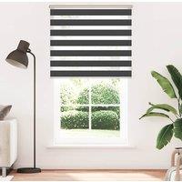 Berkfield Home Zebra Blind Black 120x200 cm Fabric Width 115.9 cm Polyester