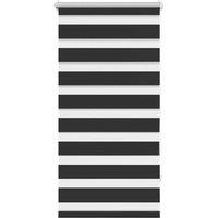 Berkfield Home Zebra Blind 80 x 150 cm Black