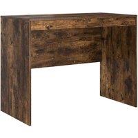 Berkfield Home Writing Desk Smoked Oak Particle board 100 x 50 x 76 cm Durable in Brown