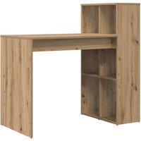 Berkfield Home Writing Desk Artisan Oak Particle board Medium Writing Desk in Brown