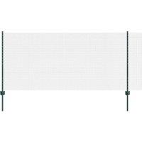 Berkfield Home Welded Wire Fence with 22 U Posts Green 1x50 m Steel