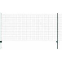 Berkfield Home Welded Wire Fence with 22 U Posts Green 1.2x50 m Steel