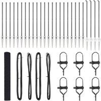 Berkfield Home Welded Wire Fence with 13 Spike Posts Grey 1.2x50 m Steel