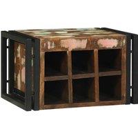 Berkfield Home Wine Rack 46x35x27.5 cm Solid Wood Reclaimed in Brown