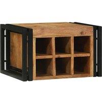 Berkfield Home Wine Rack 46x35x27.5 cm Solid Acacia Wood in Brown