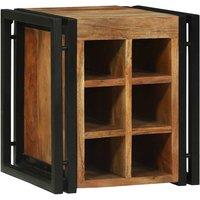 Berkfield Home Wine Rack 34.5x35x39 cm Solid Wood Acacia in Brown