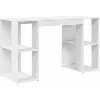 Berkfield Home White Computer Desk White Particle board Medium Storage