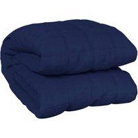 Berkfield Home Weighted Blanket Blue 200x220 cm 13 kg Fabric in Navy