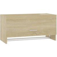 Berkfield Home Wardrobe Sonoma Oak 70x32.5x35 cm Engineered Wood in Light Brown