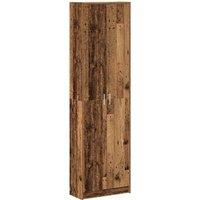 Berkfield Home Wardrobe Old Wood 55x25x189 cm Engineered Wood in Brown | Size: 55 x 25 x 189 cm