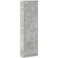 Berkfield Home Wardrobe Concrete Grey 55x25x189 cm Engineered Wood | Size: 55 x 25 x 189 cm