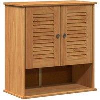 Berkfield Home Wall-mounted with Storage Honey brown Solid pine wood