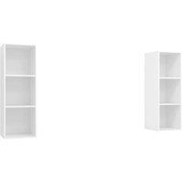 Berkfield Home Wall-mounted TV Cabinets 2 pcs White Engineered Wood
