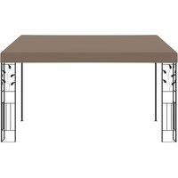 Berkfield Home Wall-mounted Gazebo 4x3x2.5 m Taupe