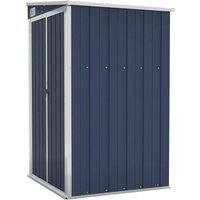 Berkfield Home Wall-mounted Garden Shed Anthracite 118x100x178 cm Steel in Navy | Size: 118 x 100 x 178 cm