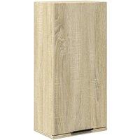 Berkfield Home Wall-mounted Bathroom Cabinet Sonoma Oak 32x20x67 cm in Light Tan | Size: 32 x 20 x 67 cm