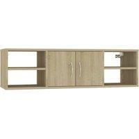 Berkfield Home Wall Shelf Sonoma Oak 102x30x29 cm Engineered Wood in Light Tan | Size: 102 x 30 x 29 cm