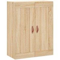 Berkfield Home Wall Mounted Cabinet Sonoma Oak 69.5x34x90 cm Engineered Wood in Light Tan