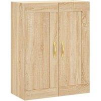 Berkfield Home Wall Mounted Cabinet Sonoma Oak 69.5x34x90 cm Engineered Wood in Light Tan